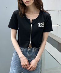 me Jane/ミージェーン me Jane ダブルジップショート丈プリントTシャツ/508154475