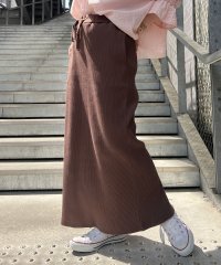 NICE CLAUP/OLIVE des OLIVE OUTLET/－3kg見え！リブナロースカート/508154527