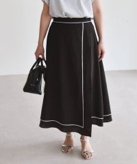 quaranciel/quaranciel:〈洗濯機可能〉パイピング Aライン ラップ スカート/508154772