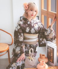 Retica/レティカ Retica 浴衣 レディース アンティークフラワー ゆかた3点セット 浴衣 平帯 下駄/508154828