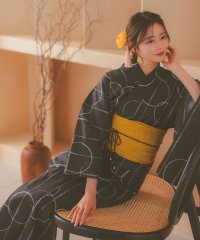 Retica/レティカ Retica 浴衣 レディース レトロモダン サークル柄ゆかた3点セット 浴衣 兵児帯 下駄/508154830