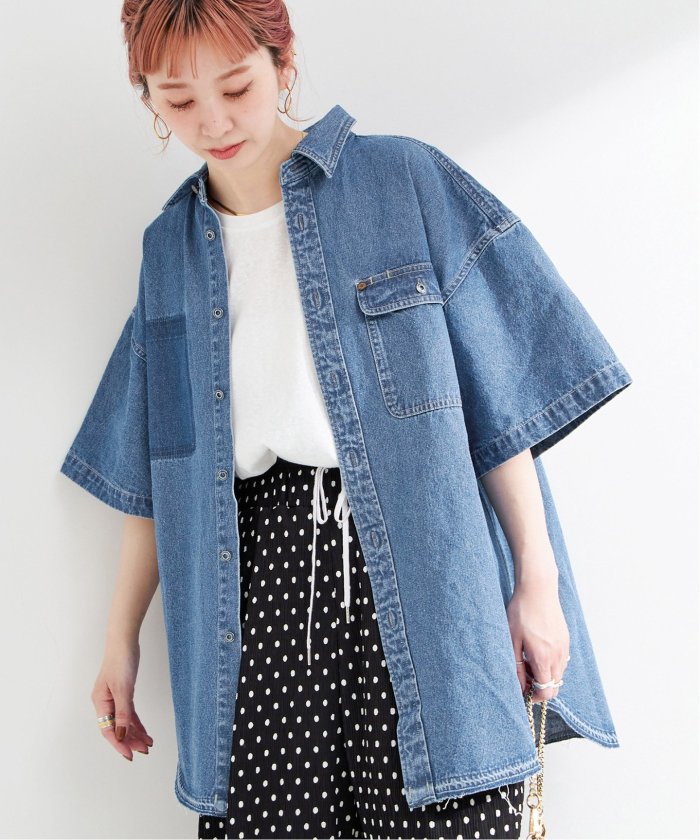 ウォッシャブル / DU JOUR/デュ ジュール JEAN BIG 1/2 SLV ウォッシャブル / DU JOUR/デュ ジュール JEAN BIG 1/2 SLV