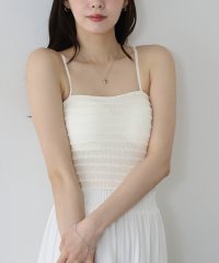 BLUEEAST/ブルーイースト BLUEEAST カップ付きシャーリングキャミソール/508155240