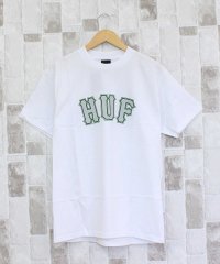 TopIsm/トップイズム TopIsm HUF ハフ ジャイアントショートスリーブ Tシャツ GIANT S/S TEE クルーネック ロゴ コットン トップス 半袖 メン/508155243