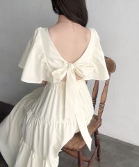 Meiru/メイル Meiru Meiru バックリボンティアードワンピース/508155321