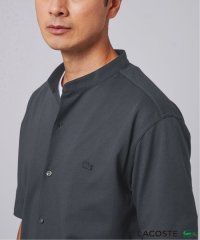 EDIFICE/吸水速乾＆高通気 LACOSTE (ラコステ) 別注 バンドカラー フルオープン ポロシャツ/508155336