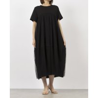 EGLANTINE/エグランティーヌ EGLANTINE チュール切り替えワンピース 半袖/508155356