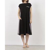 EGLANTINE/エグランティーヌ EGLANTINE サイドストライプ素材切り替え フレンチスリーブワンピース/508155360