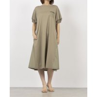 EGLANTINE/エグランティーヌ EGLANTINE 素材切り替えカットソーワンピース 半袖ロングワンピース/508155362