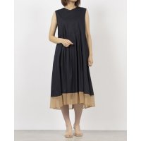 Anna Nicola/アンナニコラ Anna Nicola バイカラーノースリーブタックワンピース/508155368