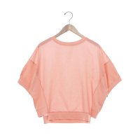 Anna Nicola/アンナニコラ Anna Nicola 異素材切替ドルマンスリーブシアーカットソー【日本製】/508155372