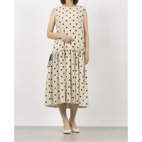 Anna Nicola/アンナニコラ Anna Nicola フロッキードットノースリーブワンピース/508155380