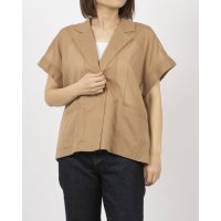 Anna Nicola/アンナニコラ Anna Nicola コットンシアー ハーフスリーブテーラードジャケット/508155385