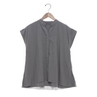 A.N.L/エー・エヌ・エル A.N.L バックチュール切り替え キーネックノースリーブブラウス/508155389