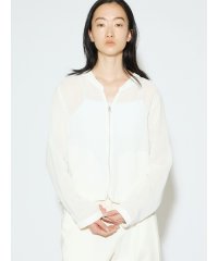 MIDIUMISOLID/MIDIUMISOLID for Ladies リネンライクメッシュブルゾン/508155485