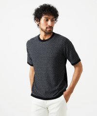 MICHEL KLEIN HOMME/モノグラム柄半袖ニット/508103500