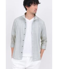 HIGH STREET/HIGH STREET∴メランジプリントオブロング７分袖シャツ/508114670