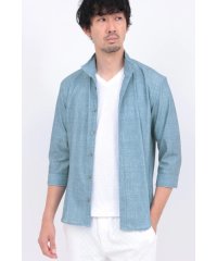 HIGH STREET/HIGH STREET∴メランジプリントオブロング７分袖シャツ/508114670