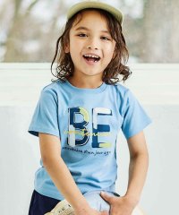 BeBe/ペンキ風BEロゴプリント半袖天竺Tシャツ(80~150cm)/508128457