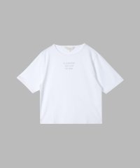 To b. by agnes b./メッセージ プリント 半袖 Tシャツ "Le premier qui voit la mer"/508140167