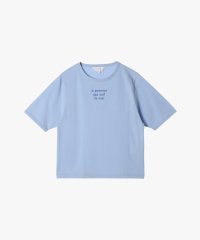 To b. by agnes b./メッセージ プリント 半袖 Tシャツ "Le premier qui voit la mer"/508140169