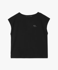 To b. by agnes b./グリッターロゴフレンチスリーブTシャツ/508140171