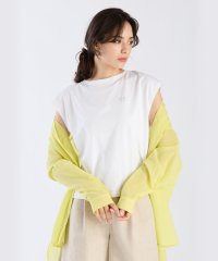 To b. by agnes b./グリッターロゴフレンチスリーブTシャツ/508140172