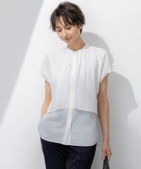 NIJYUSANKU（SMALL SIZE）/【撥水加工/洗える】シアーナイロンツイル レイヤード ブラウス/508140527