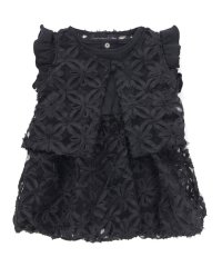 BeBe Petits Pois Vert/立体花レースノースリーブカーディガン+バルーンスカートワンピースセットベビー(8/508144860