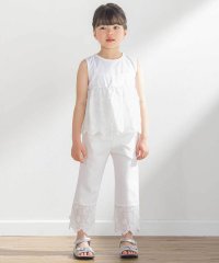 BeBe Petits Pois Vert/立体花綿刺しゅうレースセットアップ(95~150cm)/508144862