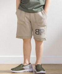 BeBe Petits Pois Vert/天竺xタフタ切替ショートパンツ(95~150cm)/508144868