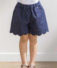 BeBe Petits Pois Vert/裾スカラップカラーデニムショートパンツ(95~160cm)/508144869