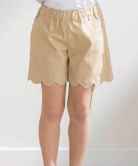 BeBe Petits Pois Vert/裾スカラップカラーデニムショートパンツ(95~160cm)/508144869