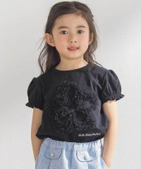BeBe Petits Pois Vert/オーガンジー花モチーフパフスリーブTシャツ(95~160cm)/508144871