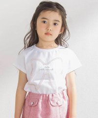 BeBe Petits Pois Vert/リボンモチーフ天竺Tシャツ(95~150cm)/508144872