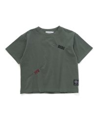 BeBe Petits Pois Vert/文字刺しゅうタック入りTシャツ(95~150cm)/508144876
