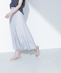 NATURAL BEAUTY BASIC/マイクロギンガムフレアスカート/508149068