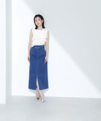 NATURAL BEAUTY BASIC/ベルテッドデニムスカート/508149069