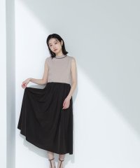 NATURAL BEAUTY BASIC/タフタドッキングニットワンピース/508149075