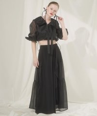 AND COUTURE/オーガンジーラッフルティアードスカート/508152579
