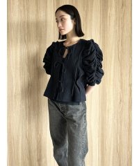 styling//【販路限定カラーあり】【セットアップ対応】ギャザースリーブブラウス/508155653
