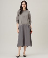 JIYU-KU(LARGE SIZE)/【洗える】タフタコンビ ワンピース/508155887