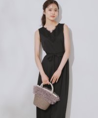 Couture Brooch/【一枚で着映える】レース切替デザインオールインワン/508156030