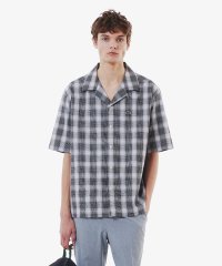 LACOSTESPORTS MENS/ラコステ LACOSTE リネンブレンドオープンカラーオンブレチェックシャツ/508156089