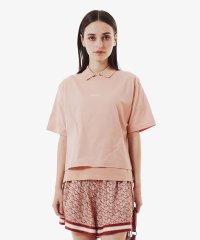LACOSTESPORTS LADYS/ラコステ LACOSTE ワイド＆ショートネームステッチTシャツ/508156096