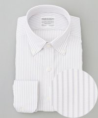gotairiku/春夏向け【形態安定】SUMMERPREMIUMPLEATS_スモールボタンダウンカラー 長袖ドレスシャツ_ストライプ(25年春夏モデル)/508156129