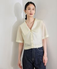 ROPE'/シャイニーシアーブラウス【セットアップ対応】/洗える/508156492