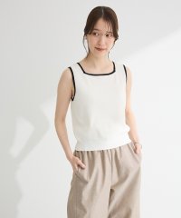 Green Parks/グリーン パークス Green Parks ・ELENCARE DUE バイカラーニットタンク/508156519