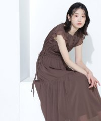 NATURAL BEAUTY BASIC/楊柳サイドリボンワンピース/508156426