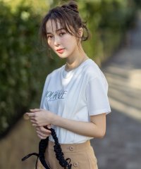 anySiS/【洗える】アソートロゴ Tシャツ/508158282